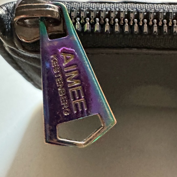 aimee kestenberg black leather card wallet - Picture 4 of 5